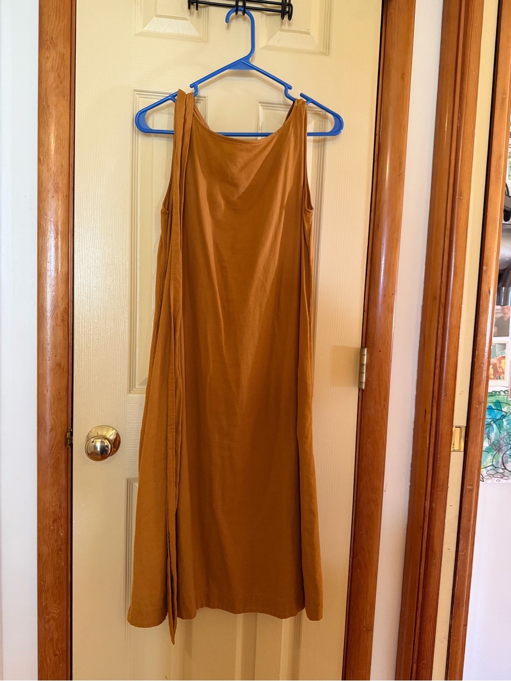 Uniqlo Sleeveless Midi Slip Dress - Caramel